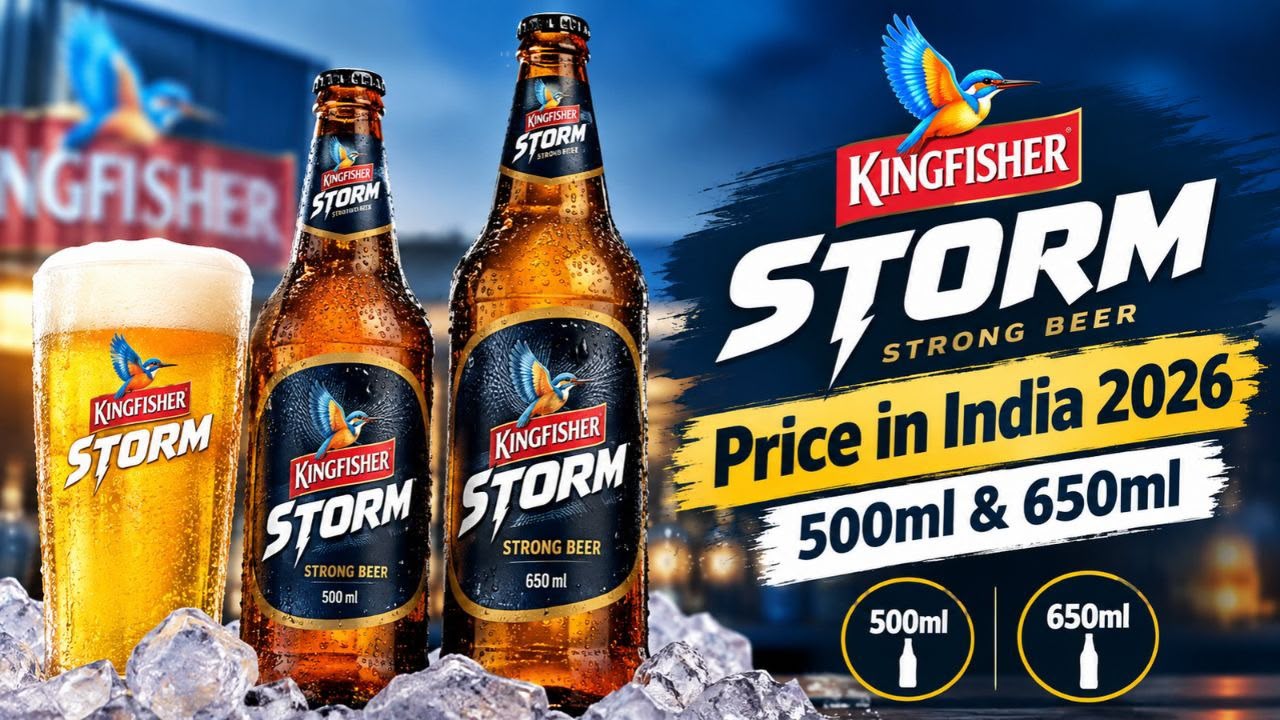 Kingfisher Storm Price in India 2026 – 500ml & 650ml