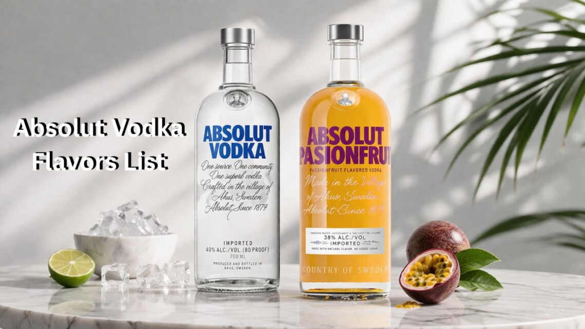 Absolut Vodka Flavors List