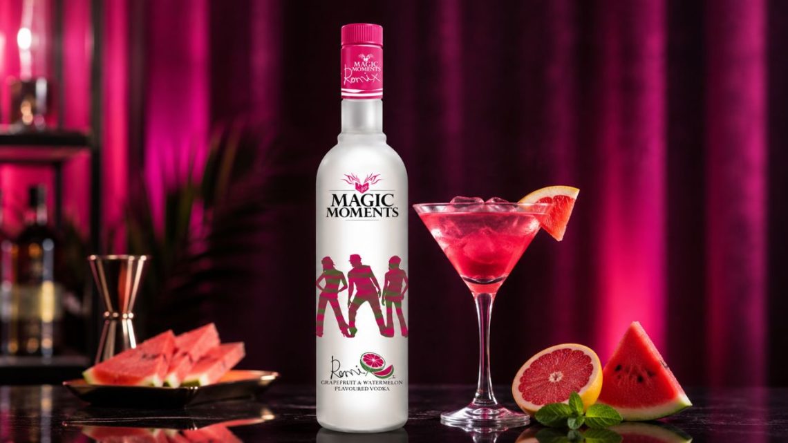 Pink Vodka Bottle